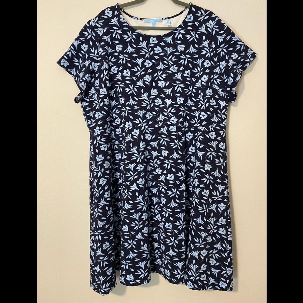 Blue Floral A-line Dress by Draper James